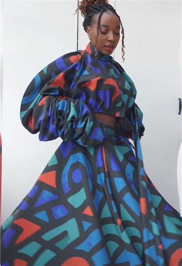 This silhouette and cut will always hold a special place in my ‘design’ heart. This set will be added to the website next month. #kimdavedesigns #independentfashiondesigner #fashiontiktok #sewingwithkim