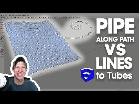 Pipe Along Path VS Lines to Tubes - Which Tube Creation Extension for SketchUp?