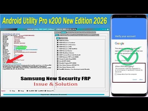 Samsung FRP Tools | New Security Android 13/14/15/16 | Utility Pro Tool
