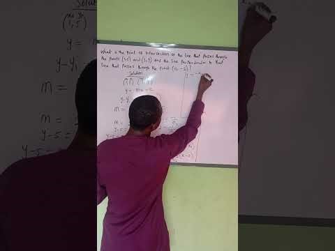 Calculation on points of Intersection #maths #education #intersections 