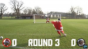 215K views · 887 reactions | The ultimate football Christmas battle; Santa vs Bad Santa.   10-Ball Crossbar Challenge  In The D Challenge  No Bounce Challenge Who will come out on top? | Soccer AM | Facebook