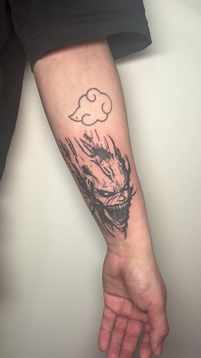 Demon time 🙂‍↕️🙂‍↕️🙂‍↕️ #cybersigilism #animetattoo #horrortattoo #tattoo #demontattoo