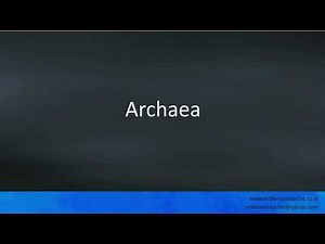 Pronunciation of the word(s) "Archaea".