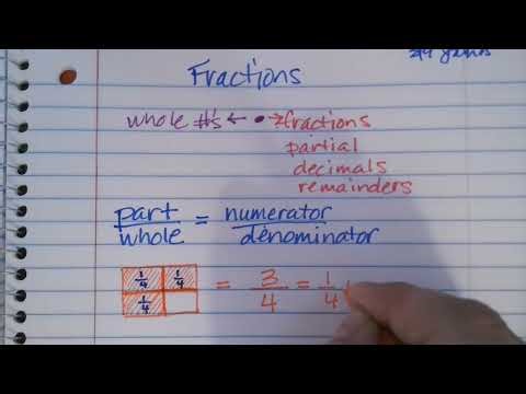 4th Grade Fraction Review/Add & Subtract