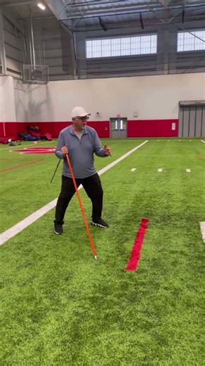 Trey Lance practicing quarterback drills in first-person view