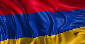 Flag of Armenia Beautiful 3d animation of the Armenia flag in loop mode
