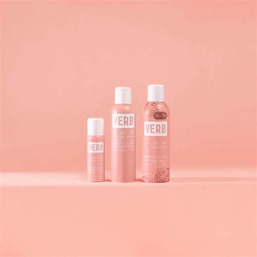 our award-winning volume dry texture spray (available in 1.6oz and 5oz) now comes in a JUMBO size (7oz)... 40% more product, still $20 😎 | Verb Products