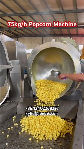 Large Industrial Commercial Popcorn Kettle Corn Making Machine #machinery #popcornmachine #popcorn