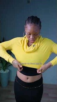 How to transform a turtle neck into a baddie top