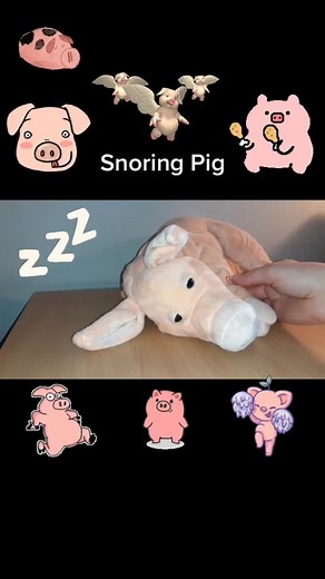 Cute Snoring Pig Toy - Funny and Adorable Videos