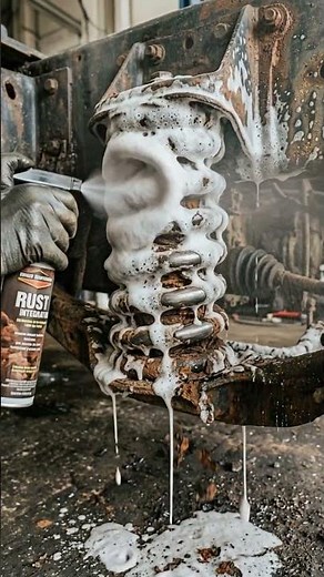 Extreme Rust Removal on Truck Suspension Spring | Satisfying ASMR Cleaning 🔥