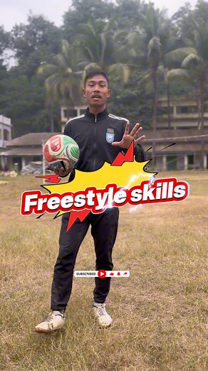 ৫টি অসাধারণ ফ্রিস্টাইল ফুটবল ট্রিক ⚡ 🔥 ফ্রিস্টাইল ফুটবল স্কিল শিখো! 🔥 আজ আমি দেখাচ্ছি ৫টা ইনসেইন ফ্রিস্টাইল ট্রিক: 1️⃣ Around the World 2️⃣ Reverse Around the World 3️⃣ Reverse Toe Bounce 4️⃣ Crossover 5️⃣ Mix Trick (ATW Reverse ATW) 💡 স্কিলগুলো শেখার উপকার: • ফুটবলের কন্ট্রোল বাড়ে ⚽ • বলের ওপর confidence বৃদ্ধি পায় 💪 • ম্যাচে flashy moves করার সুযোগ মেলে ✨ প্র্যাকটিস করো, সময়ের সাথে smooth হয়ে যাবে! 🎯 ভালো লাগলে লাইক ও শেয়ার করতে ভুলোনা! 💬 কমেন্টে জানাও কোন ট্রিকটা তোমার প্রিয়। . . . 