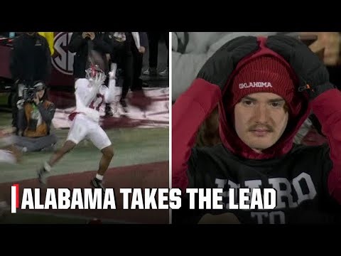 Alabama TAKES THE LEAD early in 3rd quarter as Ty Simpson finds Lotzeir Brooks | ESPN CFB