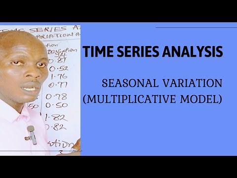 Time Series Analysis (Seasonal Variation) Statistics/Quantitative Analysis/Performance Management