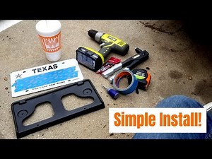 How to install the front license plate on the Ford Escape