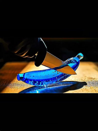 ASMR BANANA🍌🧊🔪 #ASMR #asmrsound #asmrvideo