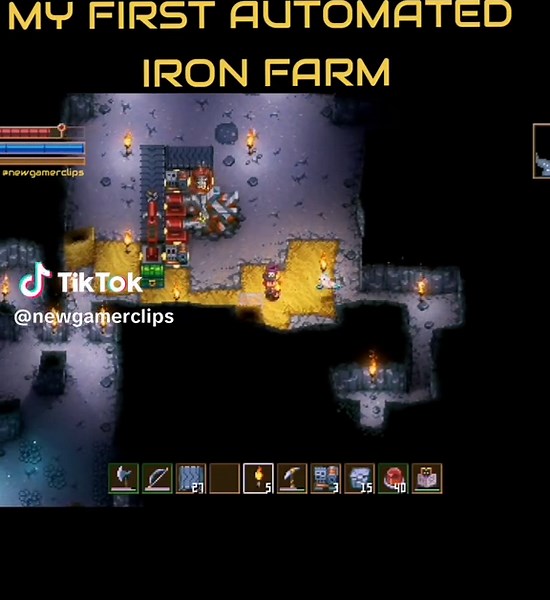 Automated Iron Farm - My First Gameplay Experience