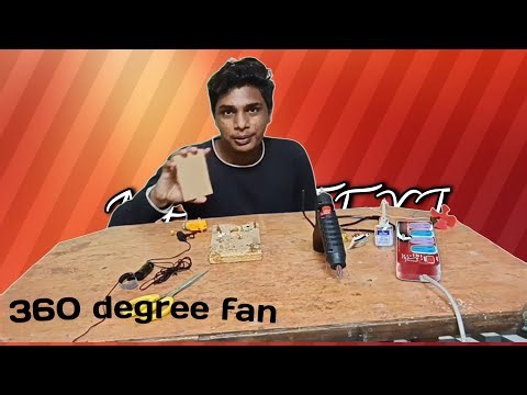 Amazing 360° Rotating Mini Table Fan | Dc Motor Project