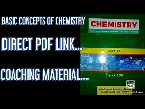 #fiitjeemodulespdf--BASIC CONCEPTS OF CHEMISTRY|FIITJEE COACHING MATERIAL,#howisfiitjee