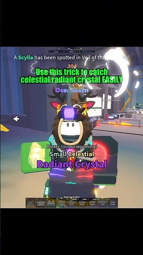 How to catch celestial radiant crystal #fisch #roblox #johngaming