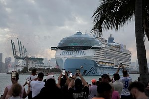 Watch: Largest cruise liner in the world sets sail for maiden voyage from Port of Miami