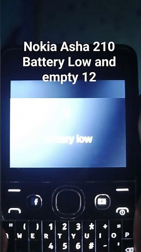 Nokia Asha 210 Battery low and empty 12