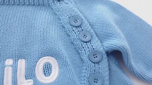 Personalisierte bestickte Baby Strampler Set: Neugeborene Baumwolle Strick Body & Mütze - Etsy.de