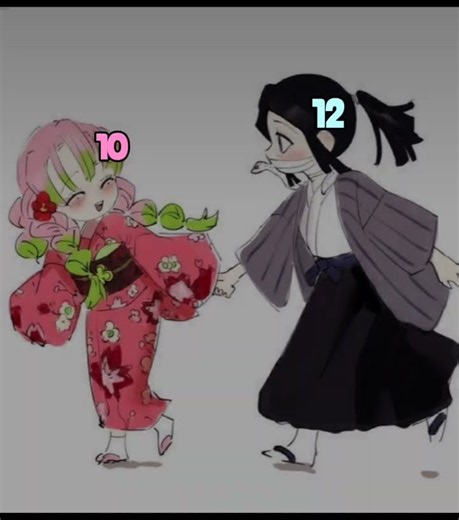 Mitsuri kanroji & Obanai age # #100k #demonslayer #anime #kimetsunoyaiba #obanai #mitsuri