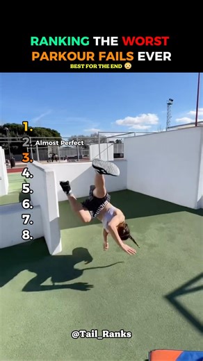 RANKING THE WORST PARKOUR FAILS EVER 😬💥 #parkour #parkourfail #shorts #usa