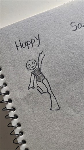 How to draw Anime stickman body (happy, sad, cool) #drawing #art #howtodraw