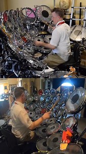 I drum in a pineapple under the sea…🎶 Closing #theme from #spongebobsquarepants . Enjoy some chill island #ukulele music on these maniacal mega toms. #drumset #drummer | Big Bang Drums