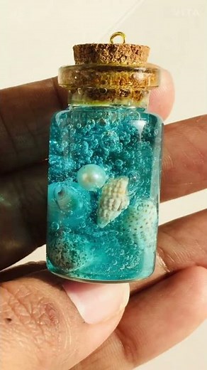 Ocean theme mini bottle art without resin😍 | easy mini bottle art