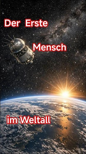 Erster Mensch im Weltall #weltraum #kosmos #all #raketenstart