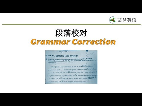 语法改错练习 之二 | Grammar correction 002