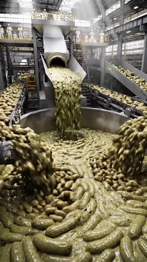 Large-scale Bread Ingredients Milling Process.‪@muhibbudinfood-ai‬