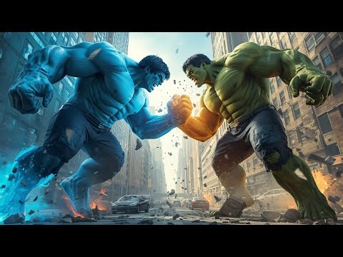 HULK vs BLUE HULK Epic Fight | Battle on Military Cargo Plane 🚀 #Cartoon #Trending