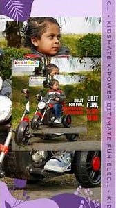 Kidsmate X-Power Ultimate Fun Electric Bike for Kids | 6V 4AH Battery, Dual Suspension with LED L...