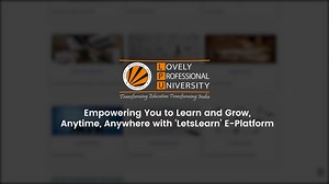 Empowering You to Learn and Grow, Anytime, Anywhere with 'LetsLearn' E-Platform #LetsLearn #LetsLearnEPlatform #EPlatform #Learn #ForeverLPU #LPU #LPUForYou #LPUReview #LifeAtLPU #BestUniversity #TopUniversity #ProudVertos #ThinkBIG | Division of Student Welfare - LPU