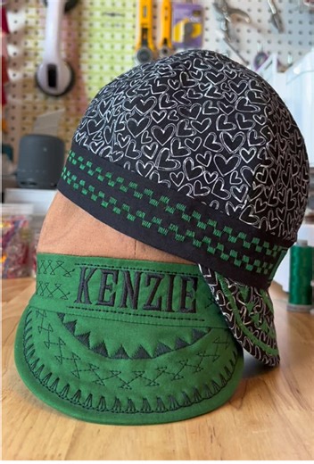 Welding Beanies 🔥🤎💚 #weldingcaps #weldingbeanie #welding #womenwhoweld #welder