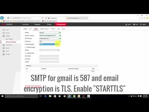 How to Set Up E-Mail Notification on Hikvision Cameras
