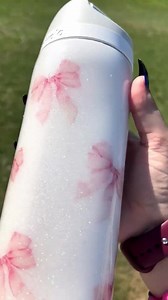 OWALA Bow, Pink Bow, Coquette, Bowala, Pink and White- Custom Personalized, Glitter Water Bottle Tumbler Cup - Etsy