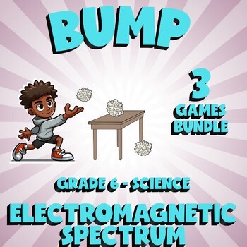 3 BUMP Science Games - Electromagnetic Spectrum - Grade 6 No Prep Activity