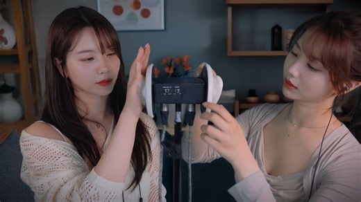 【suna】双子姐妹无人声超长时间采耳福利～今晚就在这儿休息会儿吧～捂耳声+水波音+竹棉签～