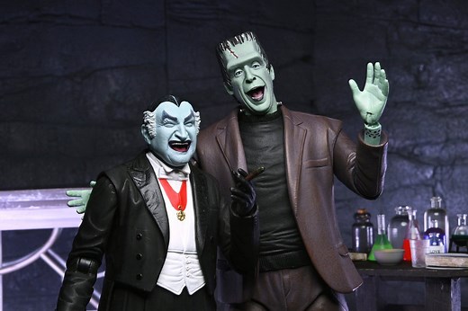 The Munsters Ultimate Grandpa and Herman Munster action figure bundle unveiled by NECA