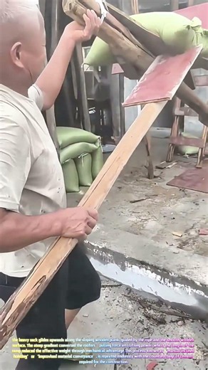 Watch an Ingenious Homemade Conveyor Lift Heavy Cement Bags to a Rooftop! 🏗️📦