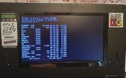 重回DOS时代，一台8088cpu小计算机，dos命令和那些软件还记得几个？