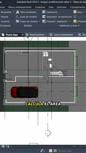 Calcula Superficie Construida con Plano de Área en Revit