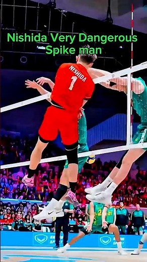 YUJI NISHIDA 🔥 INSANE SPIKES & POWERFUL ATTACKS | Japan Volleyball 🇯🇵🏐 #volleyball #shorts