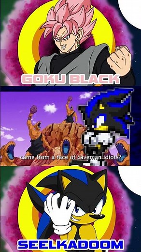 Goku Black vs Seelkadoom Part 2 #shorts #rapbattle #sonic #dragonball #dragonballsuper