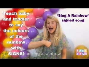 Baby Learning! 🌈 Colours of the Rainbow. How sing, sign, say with babies and toddlers 🌈